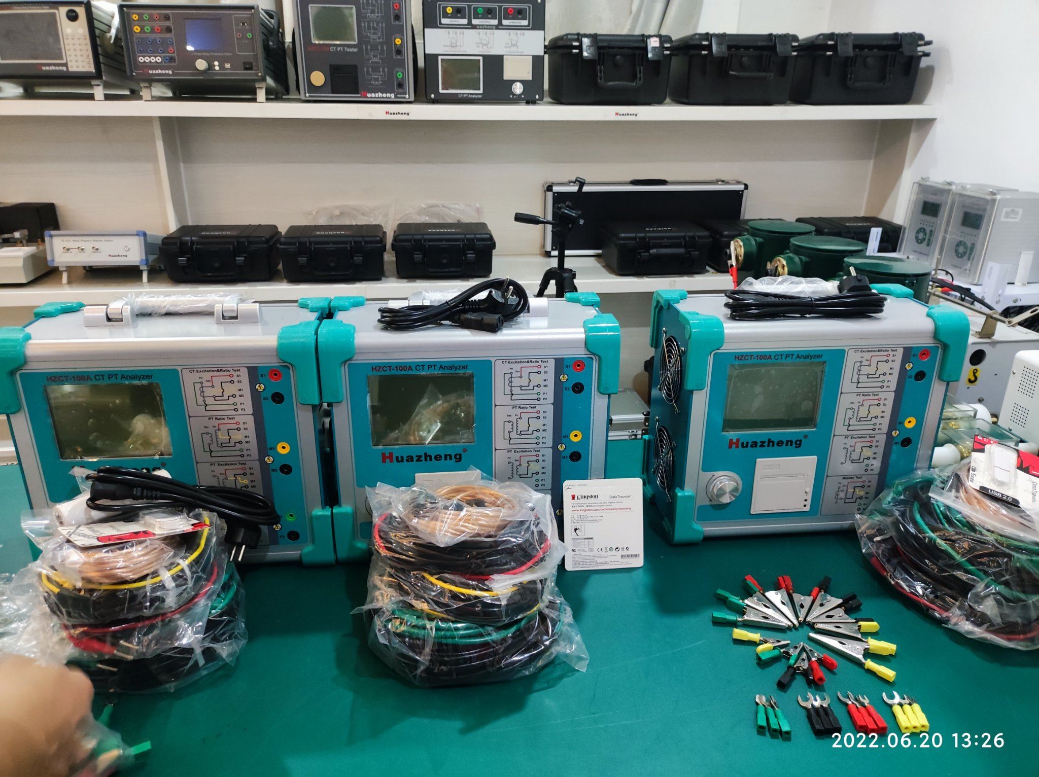 4 set di HZCT-100A analizzatore CT PT sono stati spediti in Brasile